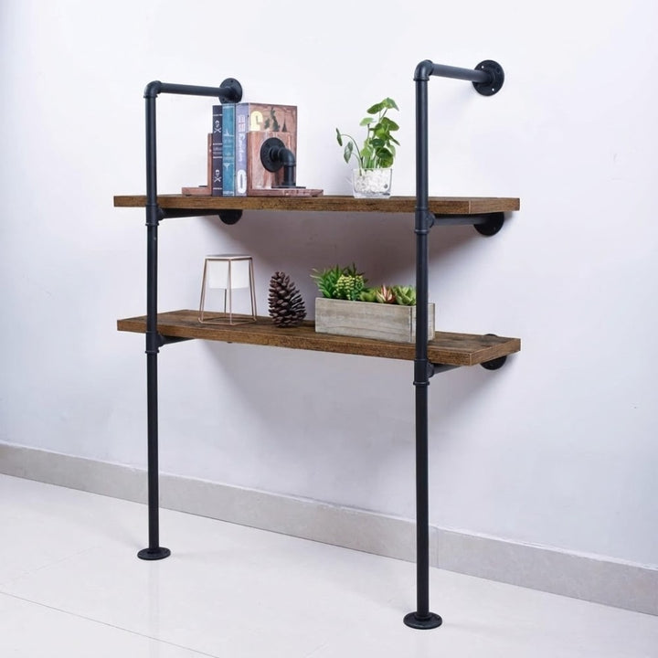 3 Tier DIY Industrial Pipe Shelf 100CM