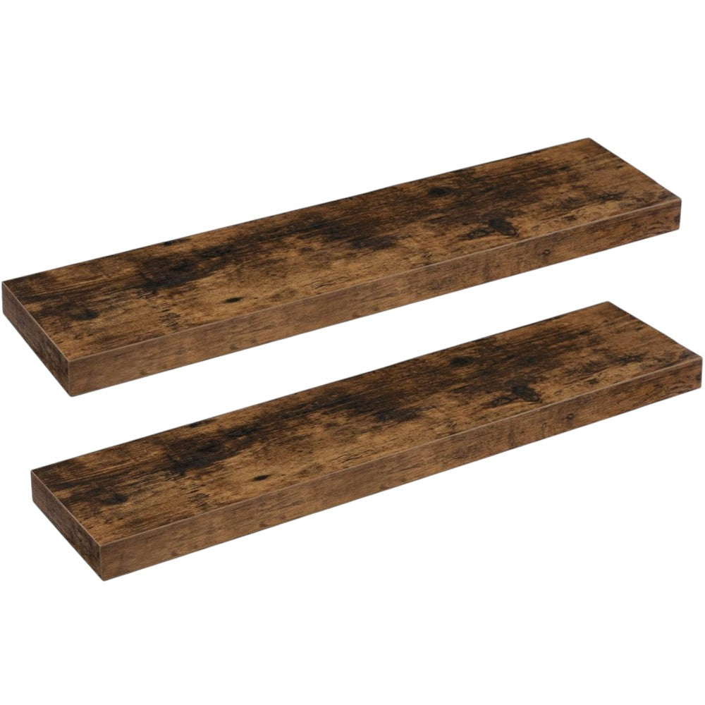 2 Pack Industrial Pipe Floating Shelves - 60CM