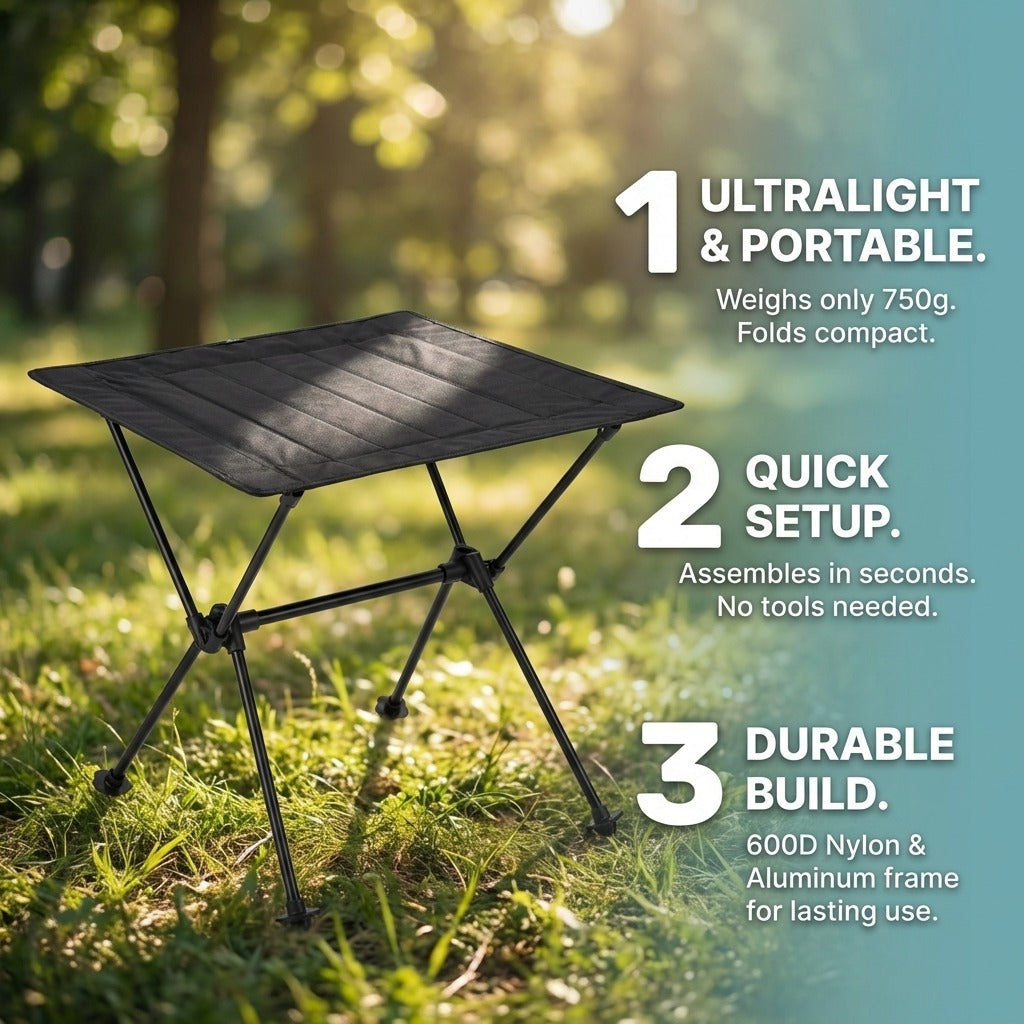 Lightweight Portable Outdoor Picnic Table
