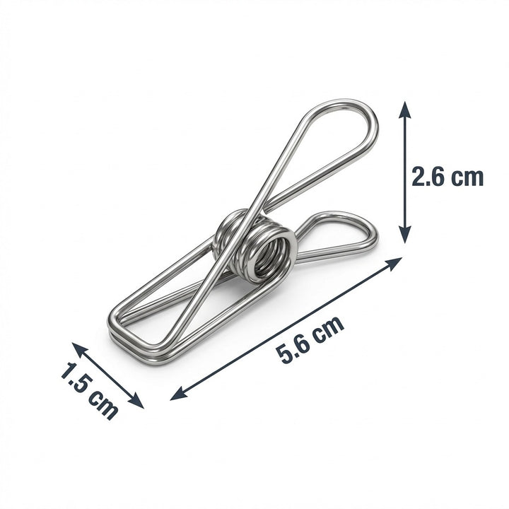 100 Pack Stainless Steel Wire Clips