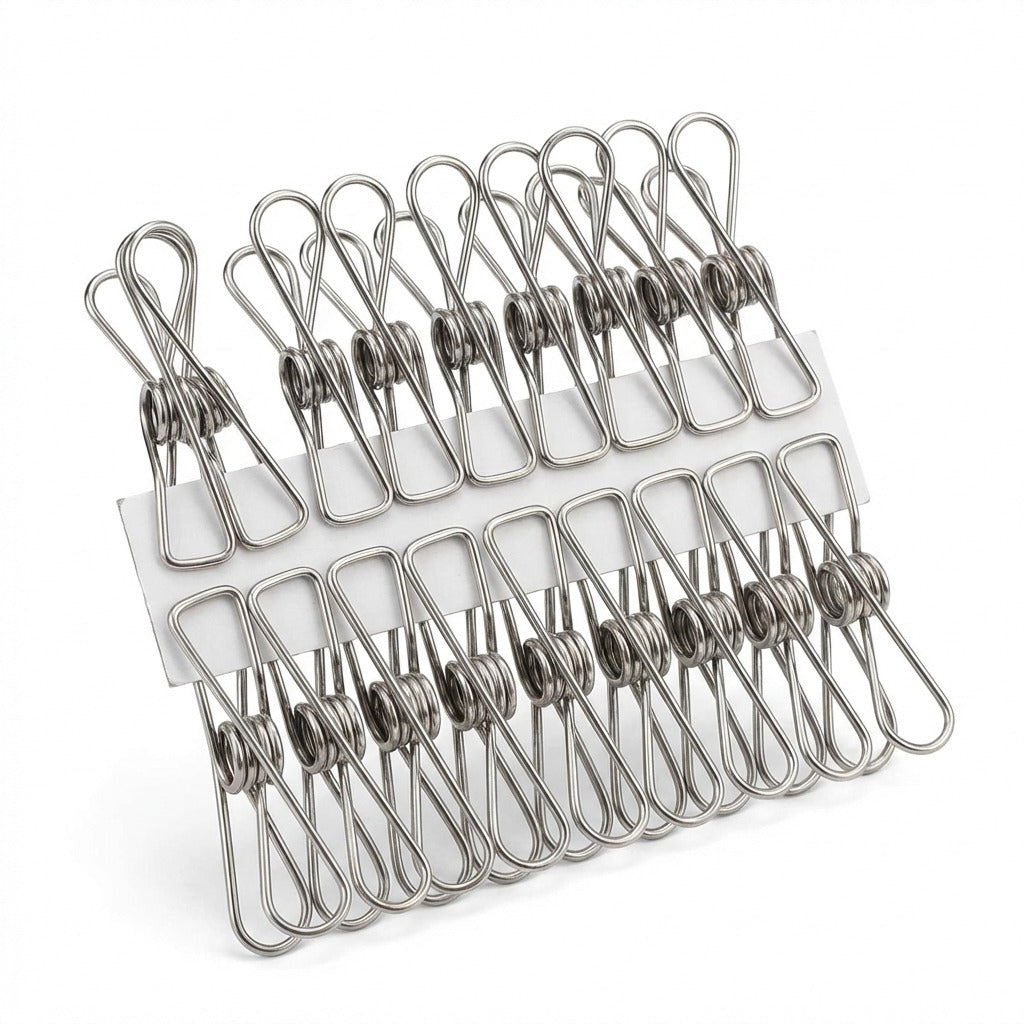 100 Pack Stainless Steel Wire Clips