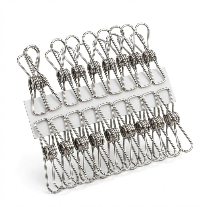100 Pack Stainless Steel Wire Clips