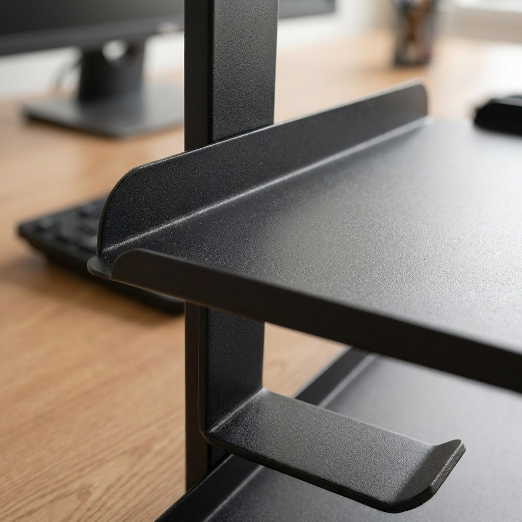 Clamp On Desk Shelf-Black