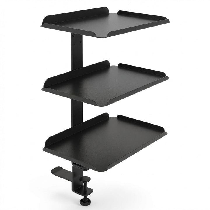 Clamp On Desk Shelf-Black