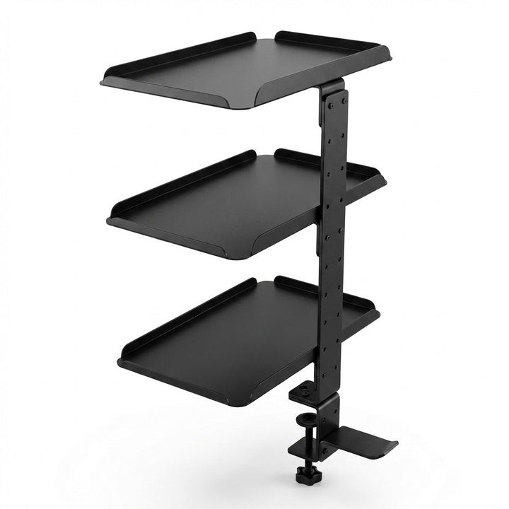 Clamp On Desk Shelf-Black
