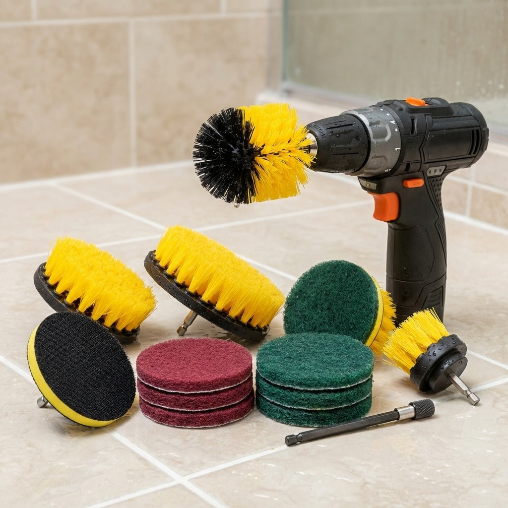 12 Piece Power Drill Cleaning Set