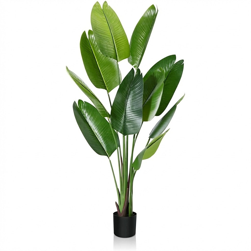 1.6m Artificial Ravenala Tropical Palm Tree - Realistic Indoor Traveler's Palm