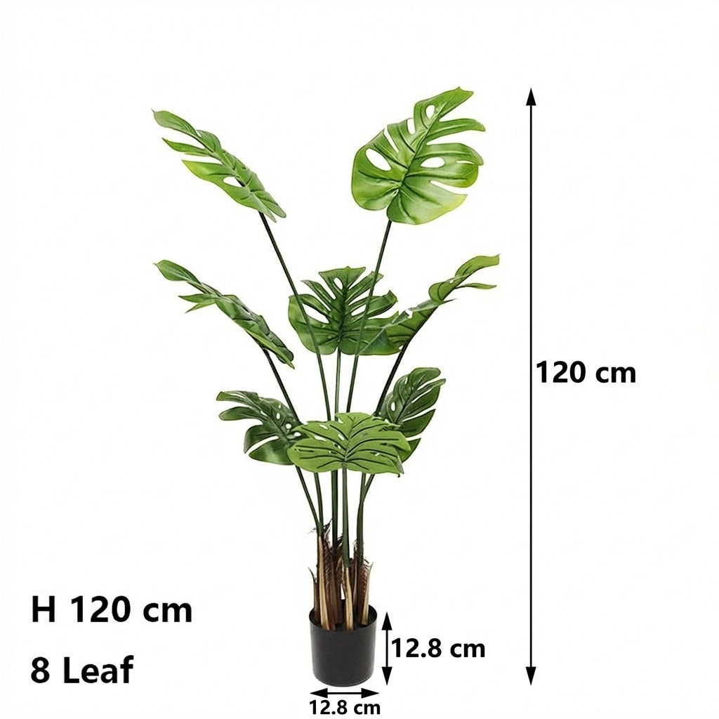 120cm Artificial Monstera Deliciosa Tropical Plant for Home and Office