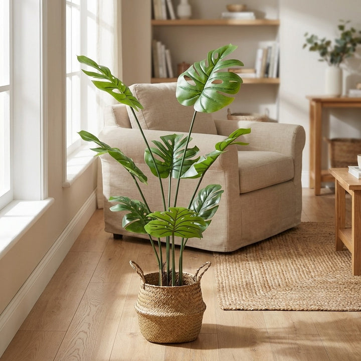 120cm Artificial Monstera Deliciosa Tropical Plant for Home and Office