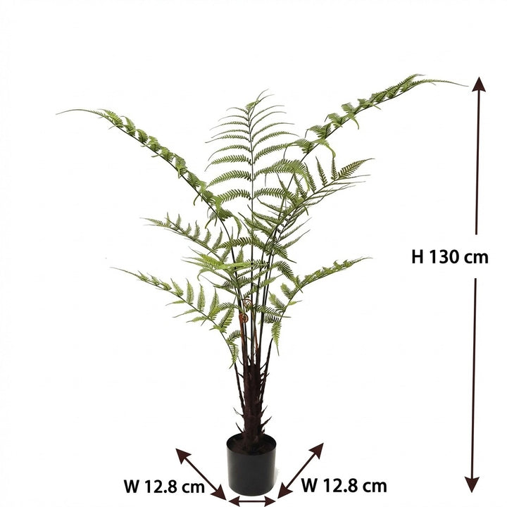 130cm Artificial Tropical Fern Tree - Lifelike Faux Pteridophytes Palm
