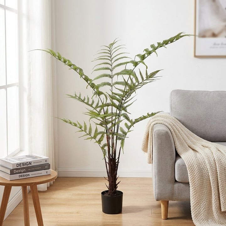 130cm Artificial Tropical Fern Tree - Lifelike Faux Pteridophytes Palm