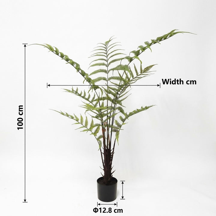100cm Artificial Tropical Fern Palm Tree for Indoor Home and Office Decor