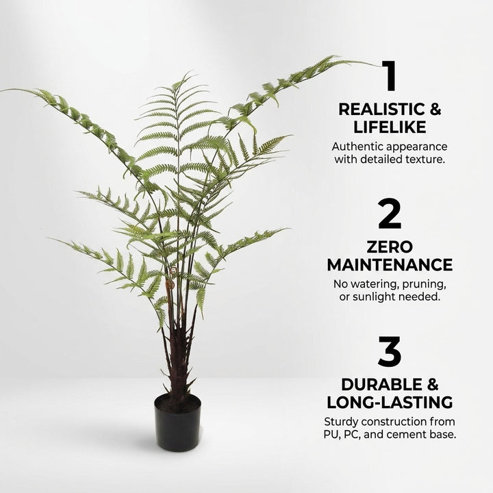 100cm Artificial Tropical Fern Palm Tree for Indoor Home and Office Decor