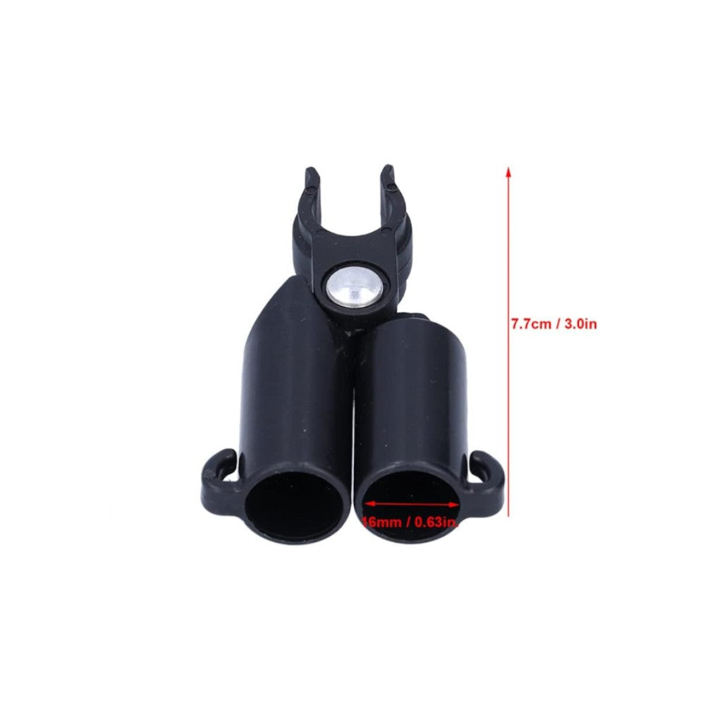 15Pcs 16mm Garden Stake Connector Clips A-Type for Plant Support Trellis