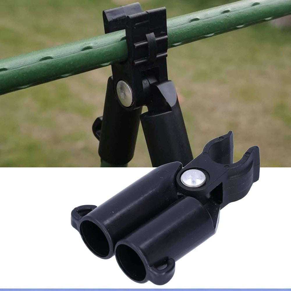 15Pcs 16mm Garden Stake Connector Clips A-Type for Plant Support Trellis