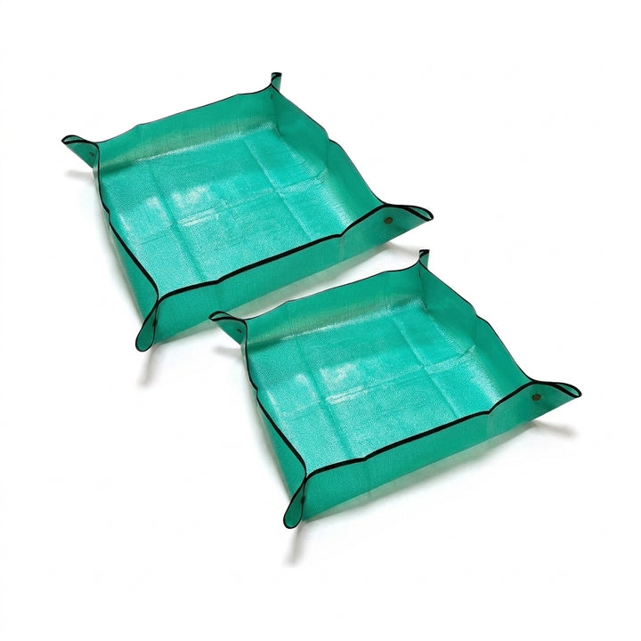 2-Pack Plant Repotting Mat 100x100cm Mess-Free Indoor Gardening Tarp