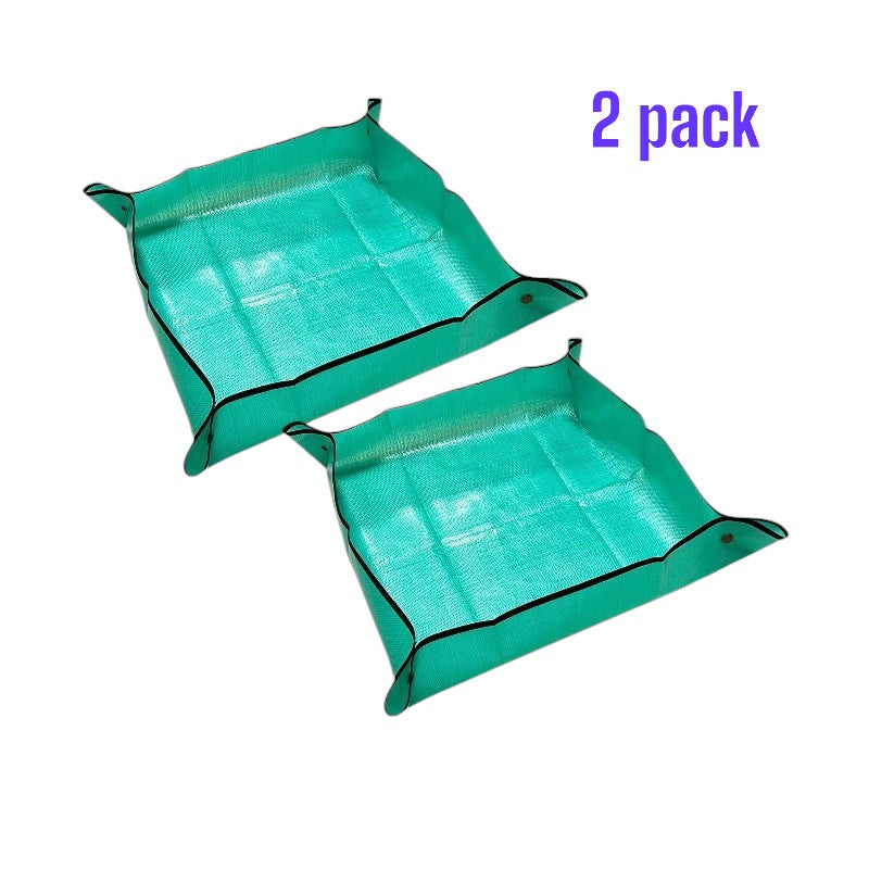 2-Pack Plant Repotting Mat 100x100cm Mess-Free Indoor Gardening Tarp