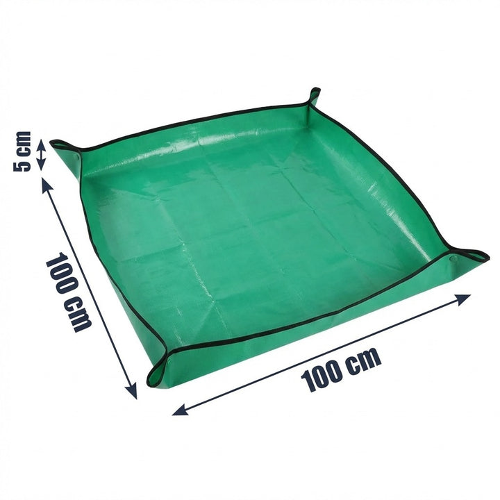 2-Pack Plant Repotting Mat 100x100cm Mess-Free Indoor Gardening Tarp
