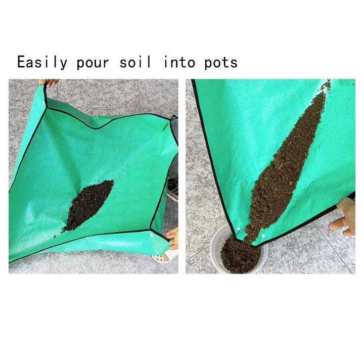 2-Pack Plant Repotting Mat 100x100cm Mess-Free Indoor Gardening Tarp