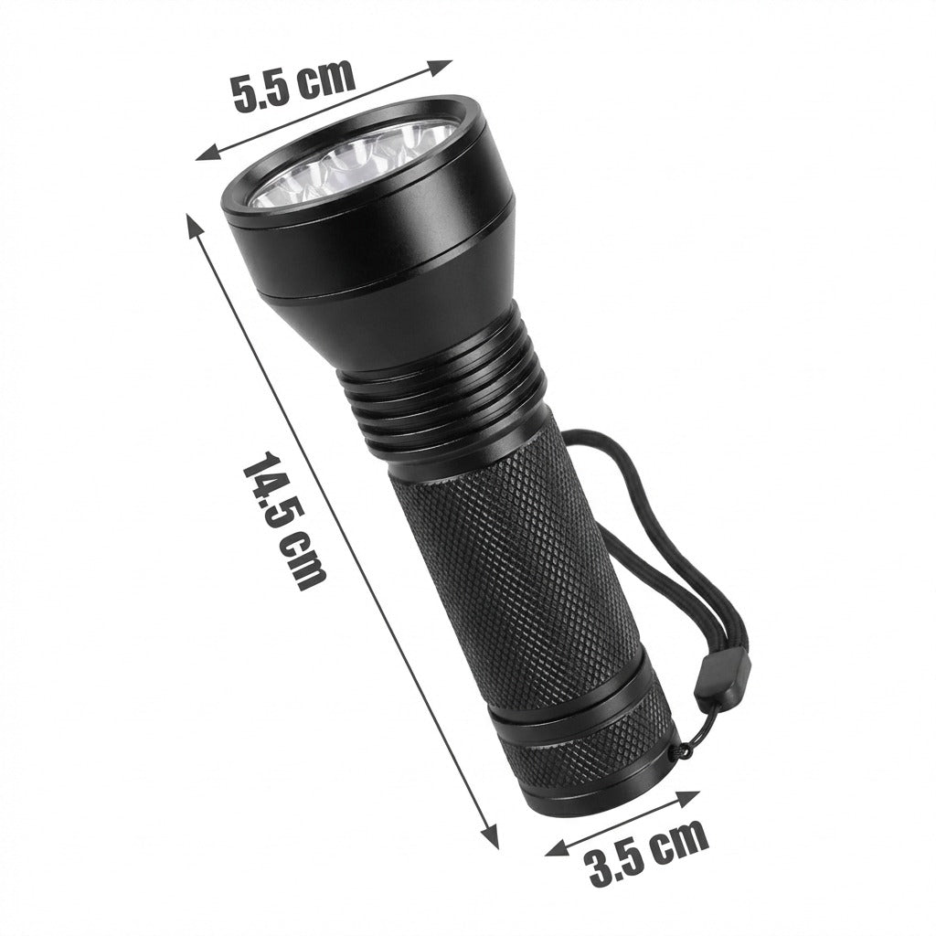 High-Intensity 51 LED UV Black Light Flashlight for Pet Urine & Stain Detection