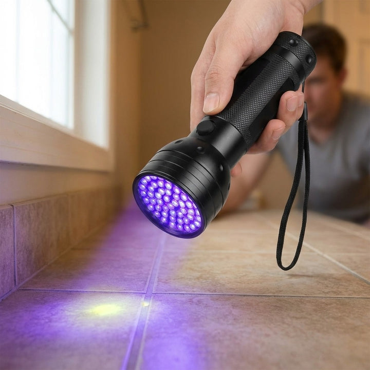 High-Intensity 51 LED UV Black Light Flashlight for Pet Urine & Stain Detection