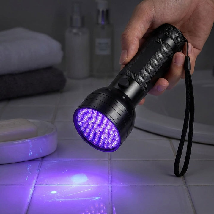 High-Intensity 51 LED UV Black Light Flashlight for Pet Urine & Stain Detection