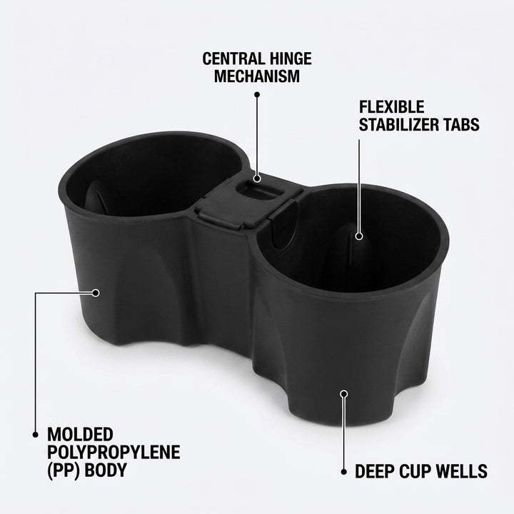 Tesla Model 3 & Model Y Center Console Cup Holder Insert Stabilizer