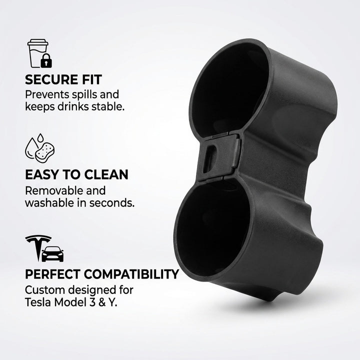 Tesla Model 3 & Model Y Center Console Cup Holder Insert Stabilizer