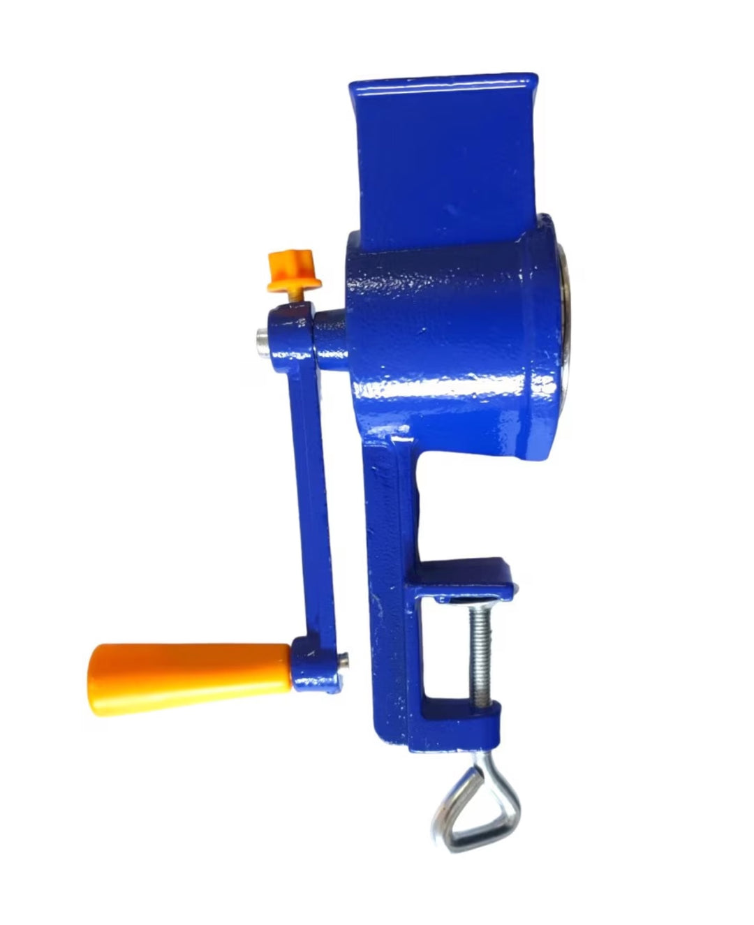 Manual Cast Iron Coffee and Nut Grinder - Hand Crank Spice Mill, Blue