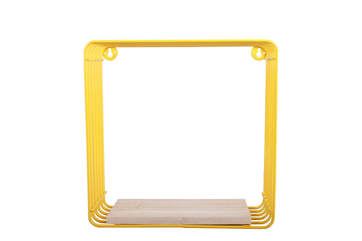 Wall Mounted Metal Wire Cube Display Decor Shelf
