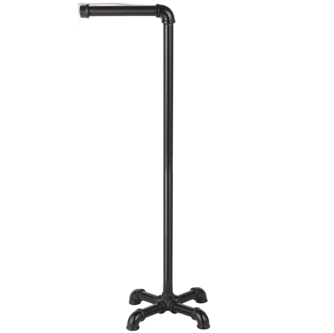 Industrial Pipe Free Stand Toilet Paper Holder Stand