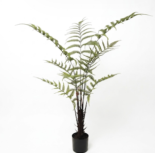 130cm Artificial Tropical Fern Tree - Lifelike Faux Pteridophytes Palm