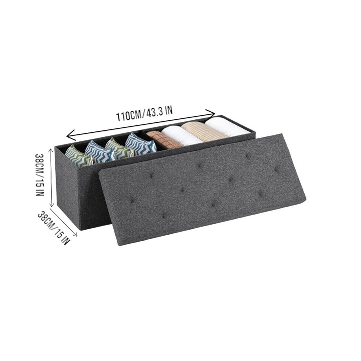 Storage Ottoman Bench - 110×38×38cm