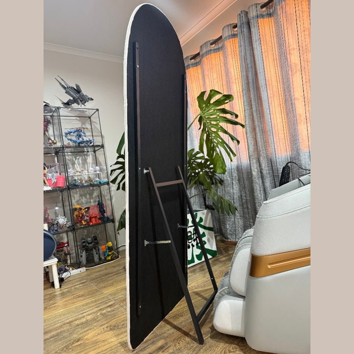 Full Length Mirror with Plush Fabric Trim -160x60cm