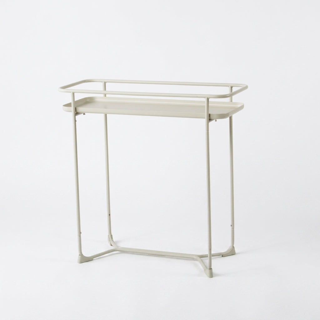 Modern Loft Metal Side Table Flower Stand Rectangle - White