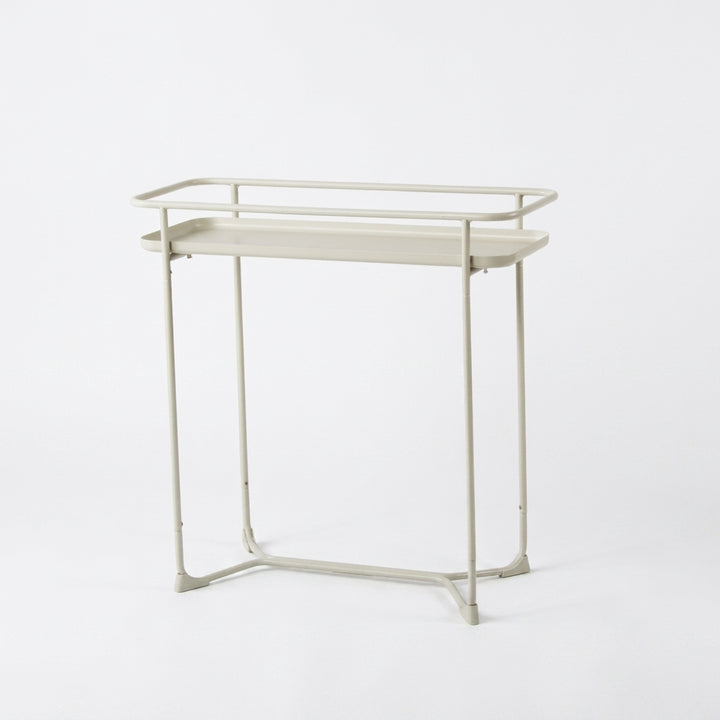 Modern Loft Metal Side Table Flower Stand Rectangle - White