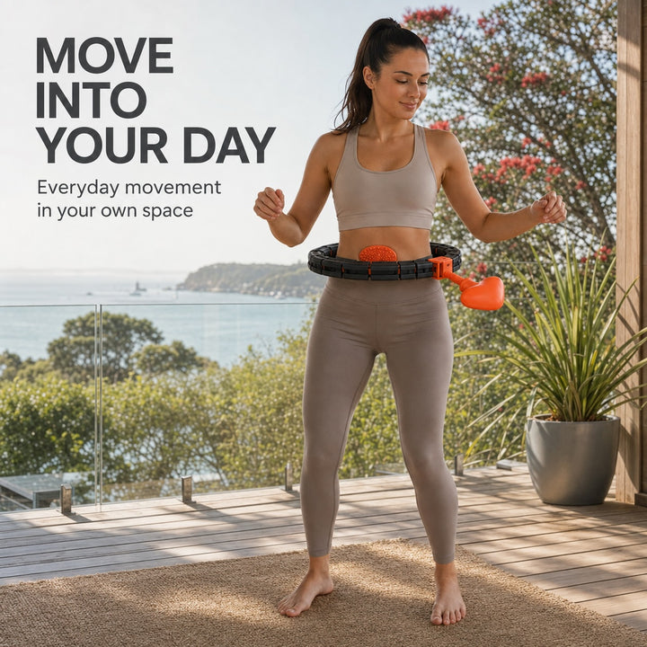 Adjustable Weighted Fitness Hula Hoop with Sliding Weight