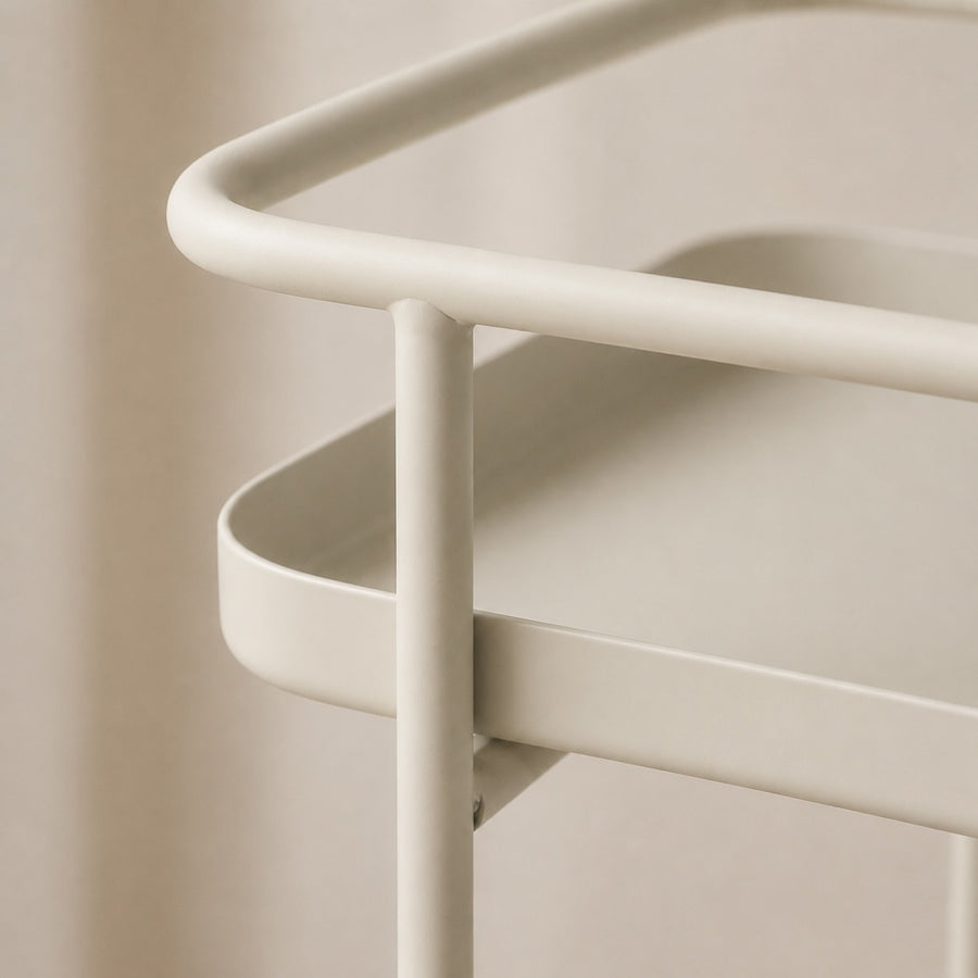 Modern Loft Metal Side Table Flower Stand Rectangle - White