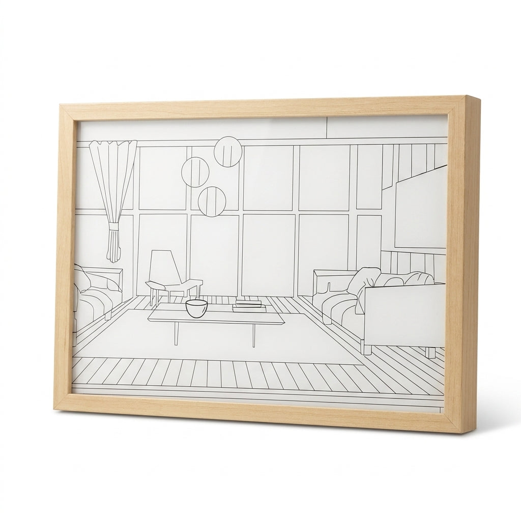 LED Light Painting Decoration - Dimmable 3-Tone Desktop & Wall Art