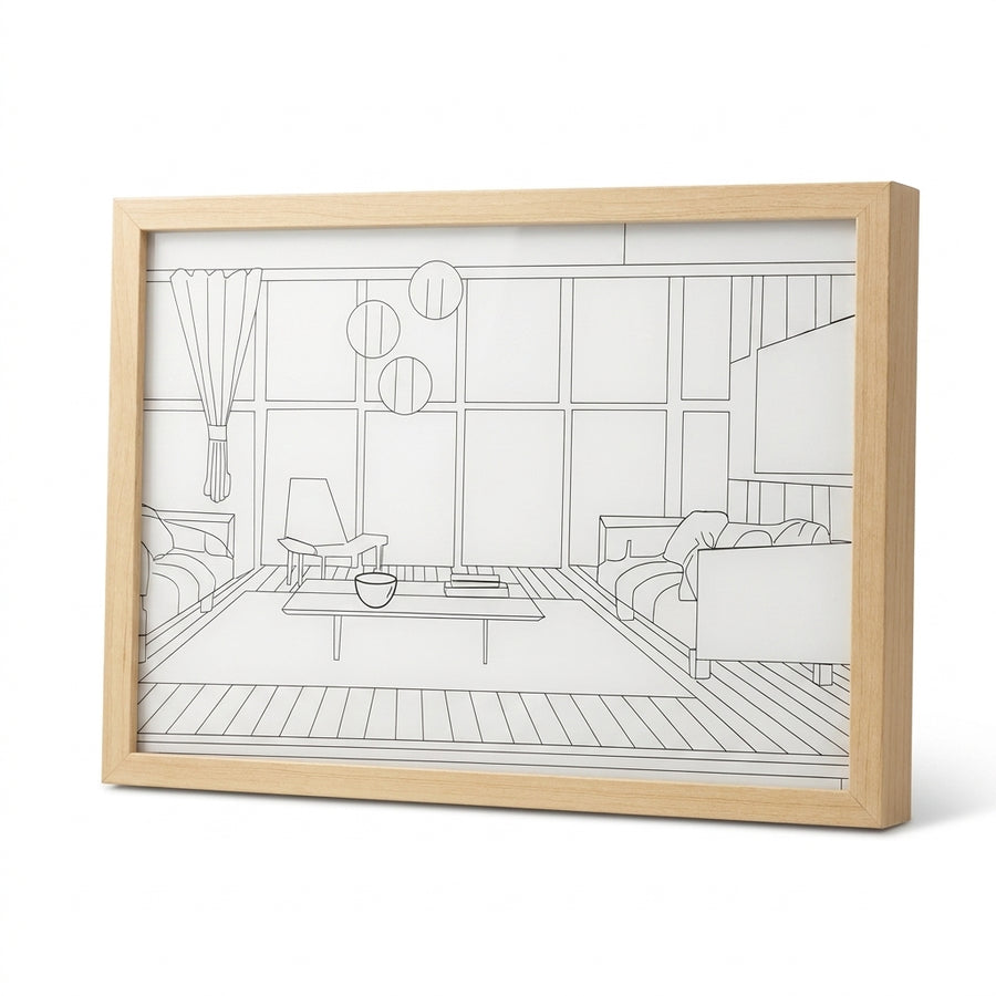 LED Light Painting Decoration - Dimmable 3-Tone Desktop & Wall Art