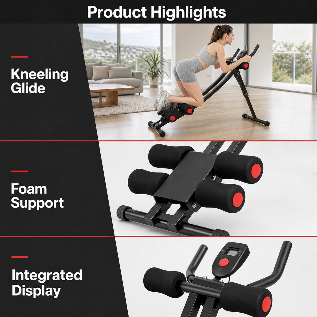 Foldable Abdominal Workout Machine for Home Exercise