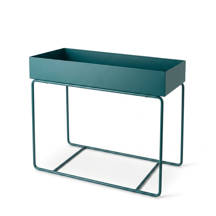 Indoor Metal Tall Rectangle Tray Plant Pot Stand