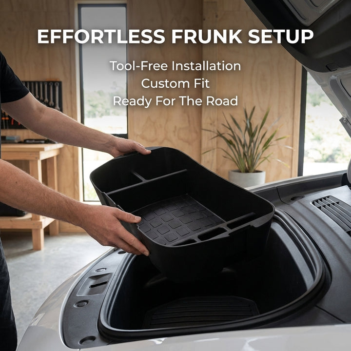 2020-2024 Tesla Model Y Frunk Organizer - 6 Compartments