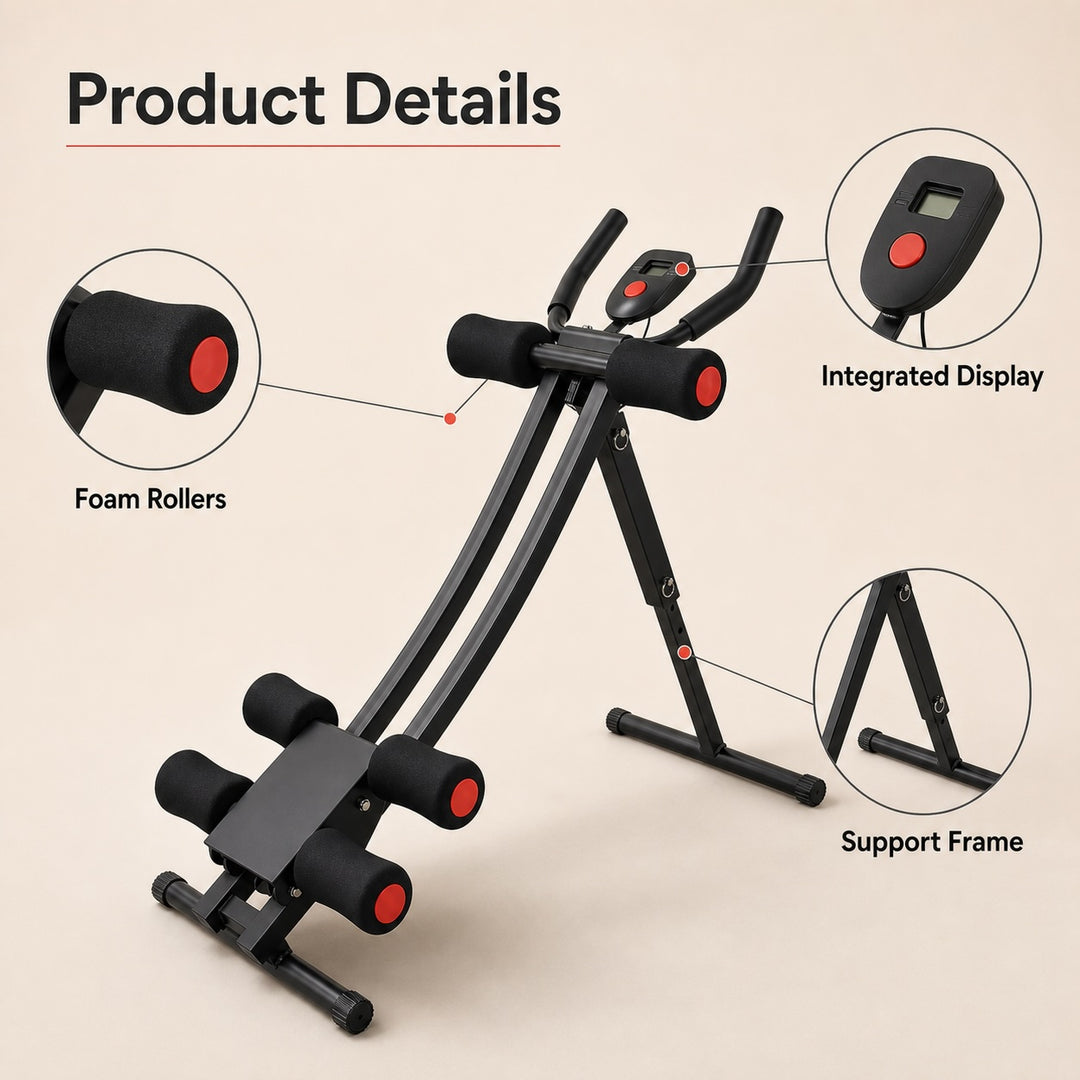 Foldable Abdominal Workout Machine for Home Exercise