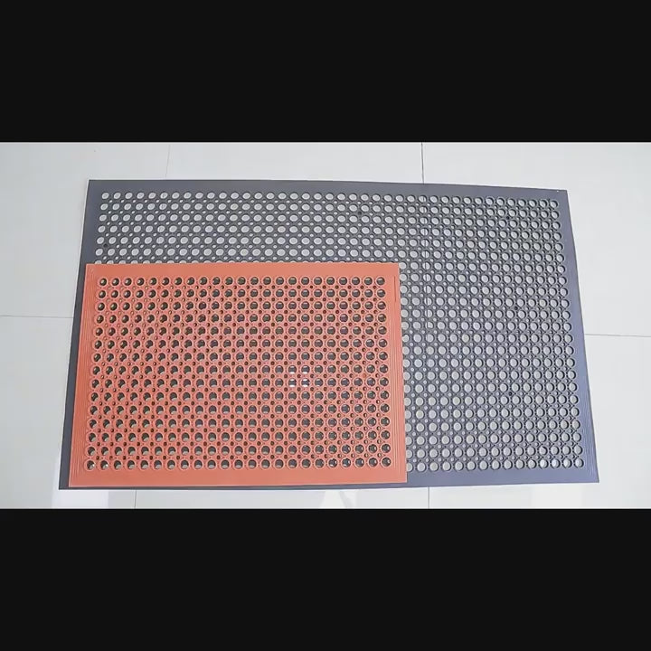 Heavy Duty Rubber Floor Mat Anti Slip Drainage Mat - 90x150cm