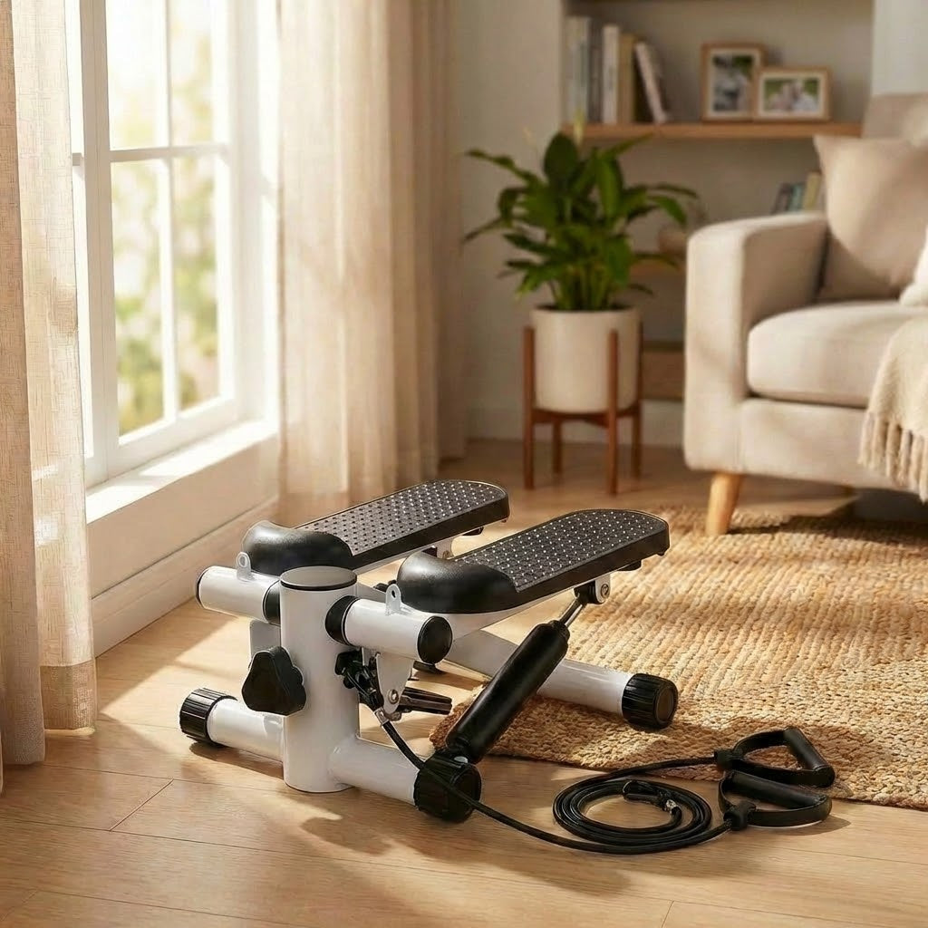 Fitness Stepper with Resistance Bands