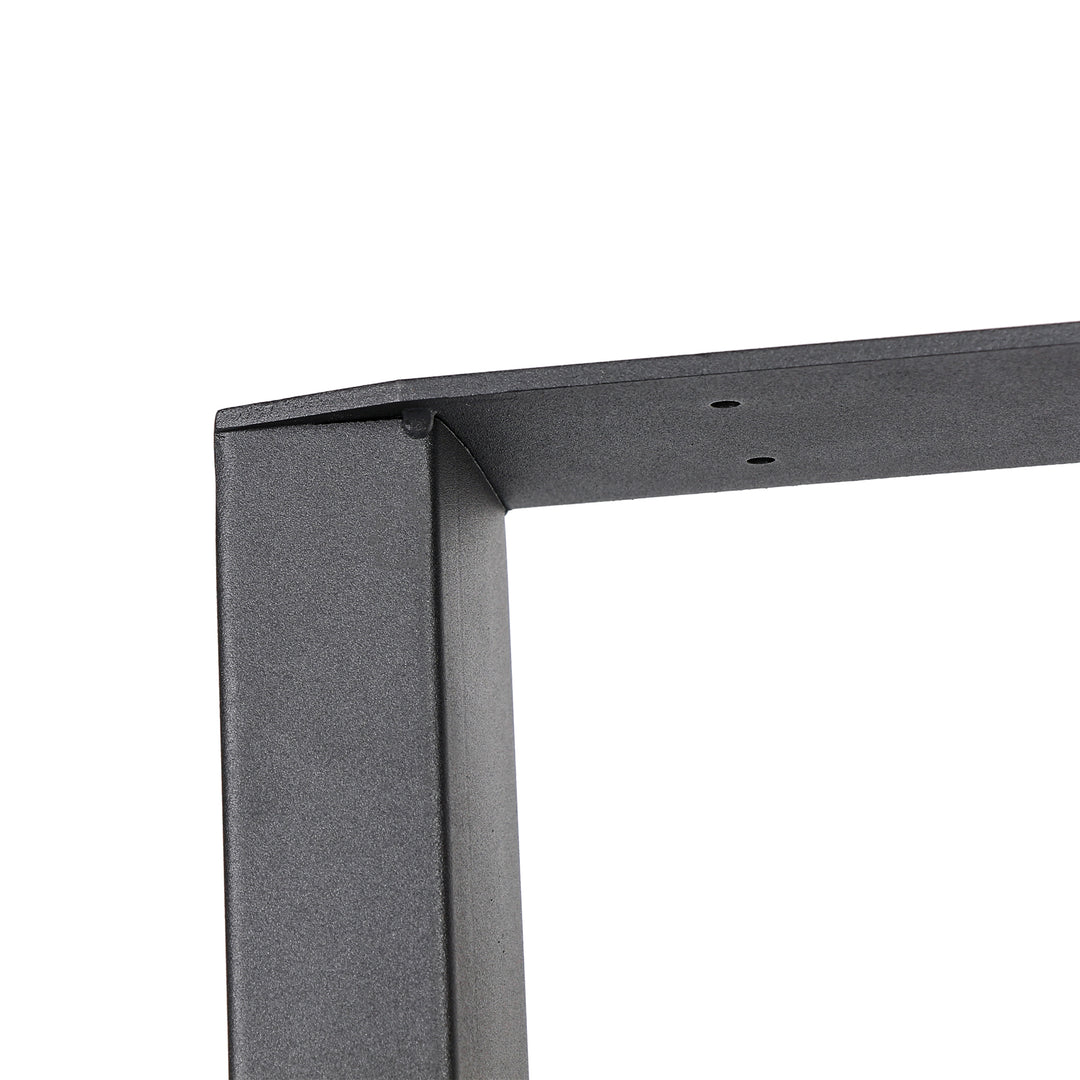 Set of 2 Steel Square Shape Table Desk Bench Legs 72cm