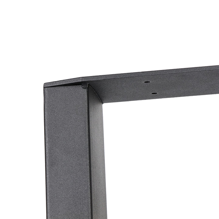 Set of 2 Steel Square Shape Table Desk Bench Legs 72cm