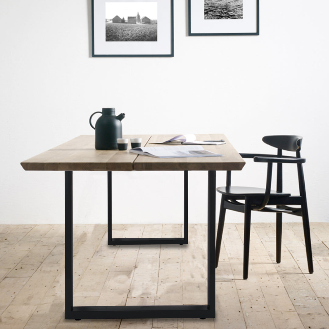 Set of 2 Steel Square Shape Table Desk Bench Legs 72cm