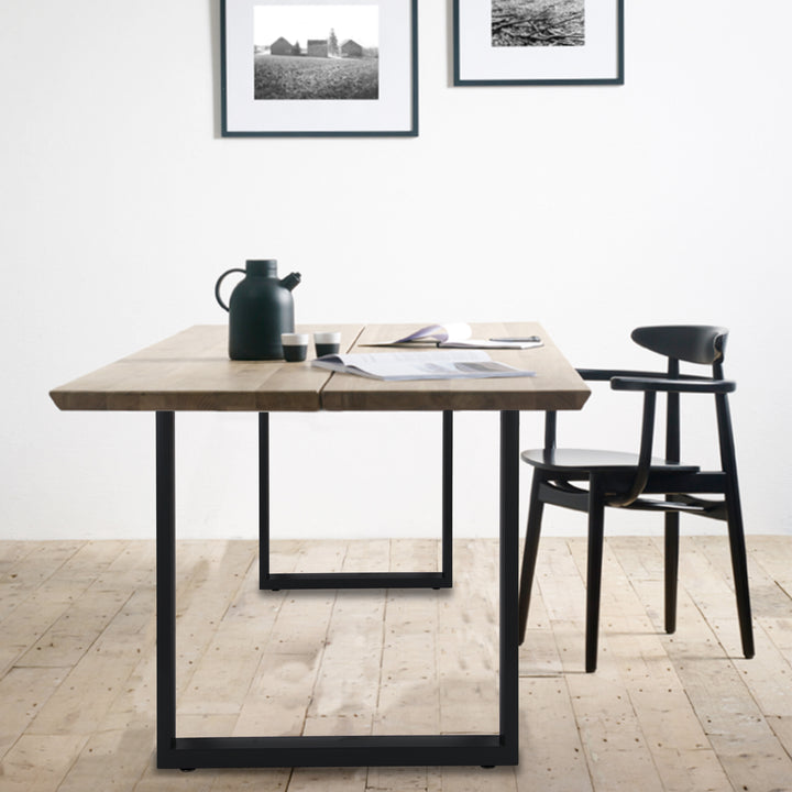 Set of 2 Steel Square Shape Table Desk Bench Legs 72cm
